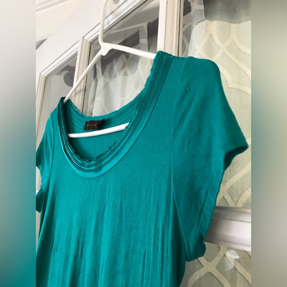 The Limited size M green satiny-collared short-sleeve shirt, high-quality - Picture 4 of 5